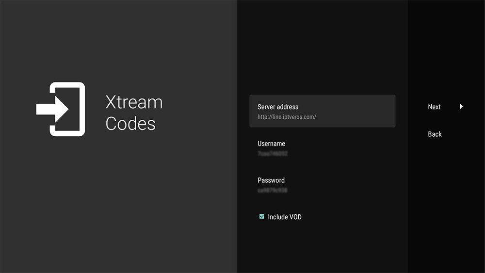 Tivimate add Xtream codes